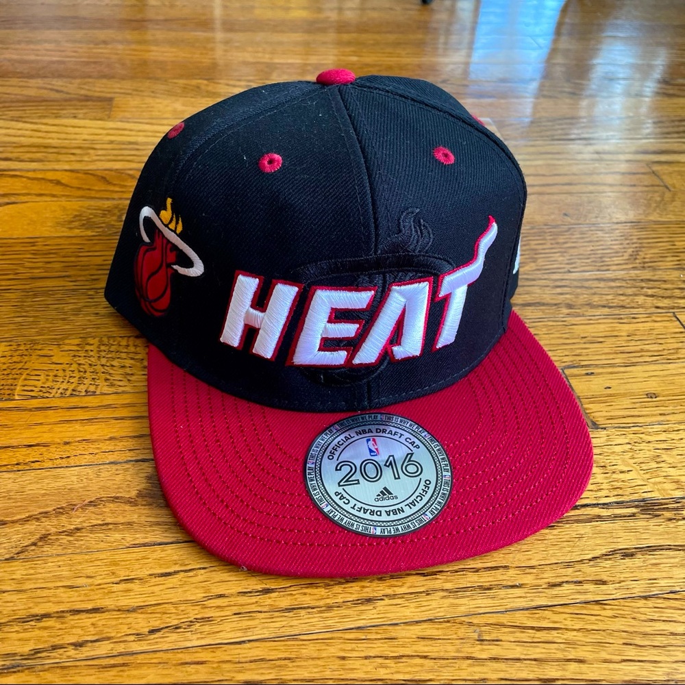 Official NBA Draft Cap 2016 Miami Heat adidas SnapBack
